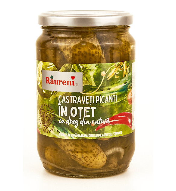 Raureni Castraveti Picanti 680 g