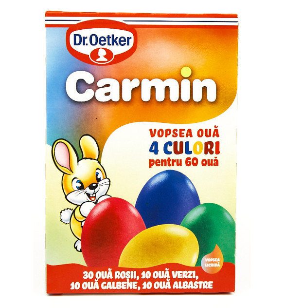 Dr Oetker Carmin Vopsea Oua 4 Culori 20 g