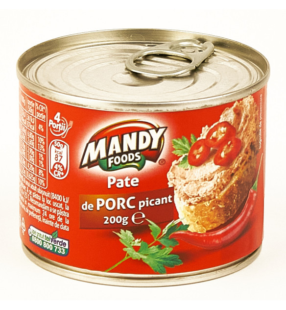 Mandy Pate de porc picant 200g