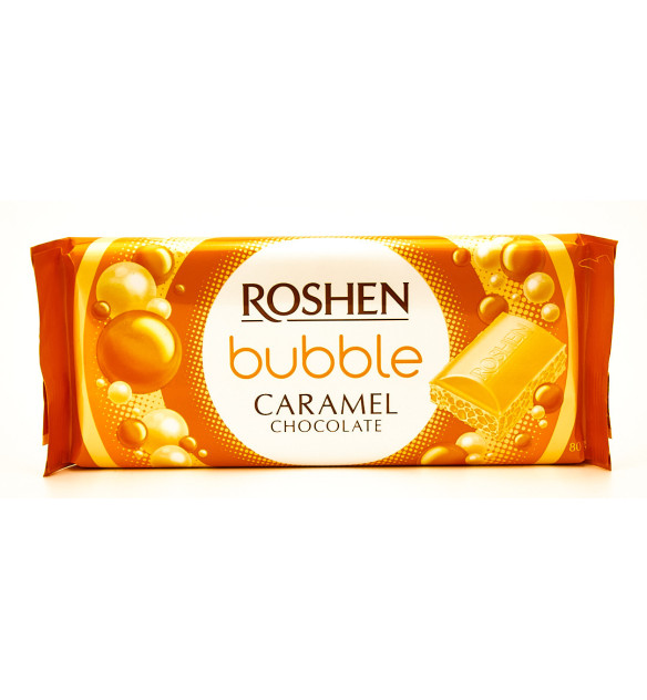 Roshen Ciocolata Aerata cu Caramel 80g