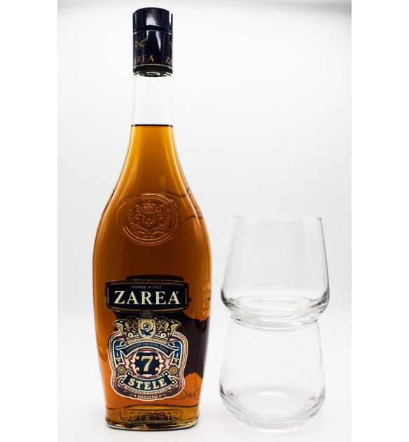 Zarea Brandy 7* 700 ml +2 Pahare