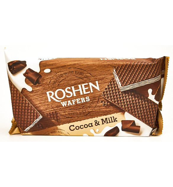 Roshen Napolitane cu Cacao si Lapte 216 g