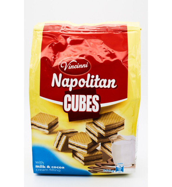 Vincini Napolitane Lapte-Cacao 180 g