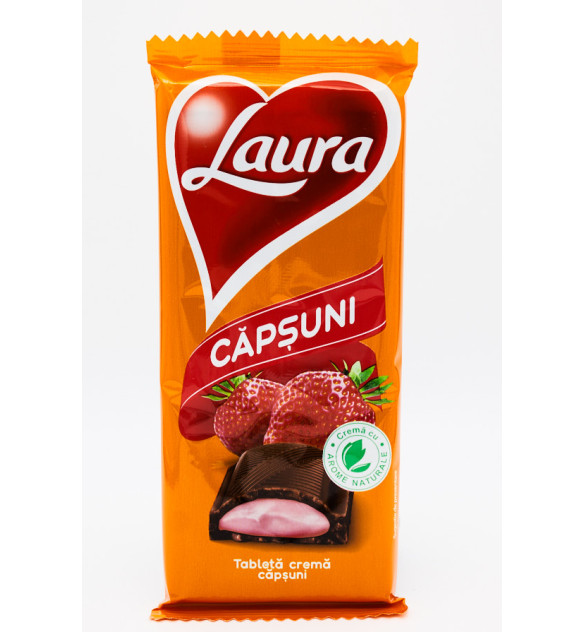 Laura Ciocolata Capsuni 95 g