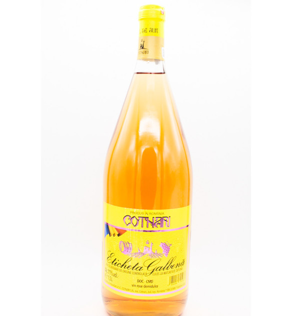 Cotnari Eticheta Galbena Roze demidulce 1,5 L